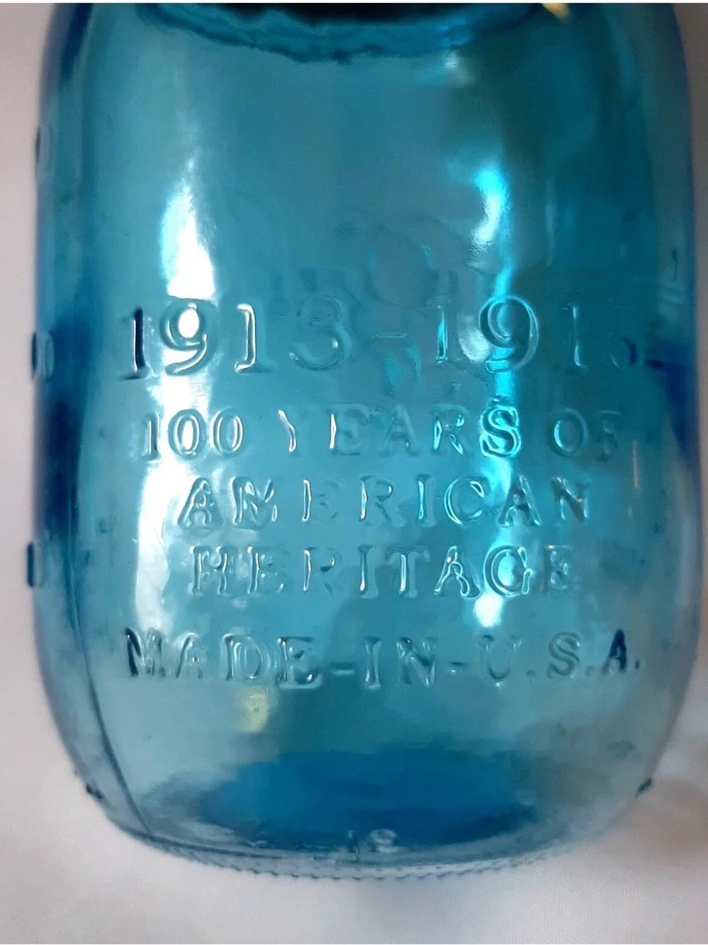 Ball Commemorative Blue Mason Jar with Silver Lid - Food Storage